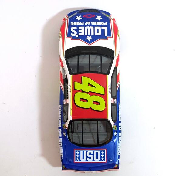 Jimmie Johnson #48 Lowe's Power of Pride USO 2003 Monte Carlo 1/24 Diecast - Picture 6 of 8